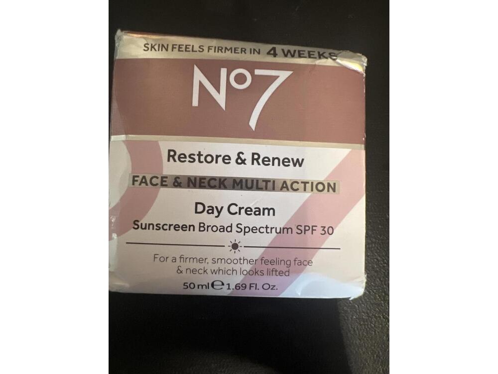 No7 Restore & Renew Face & Neck Multi Action Day Cream with SPF 30